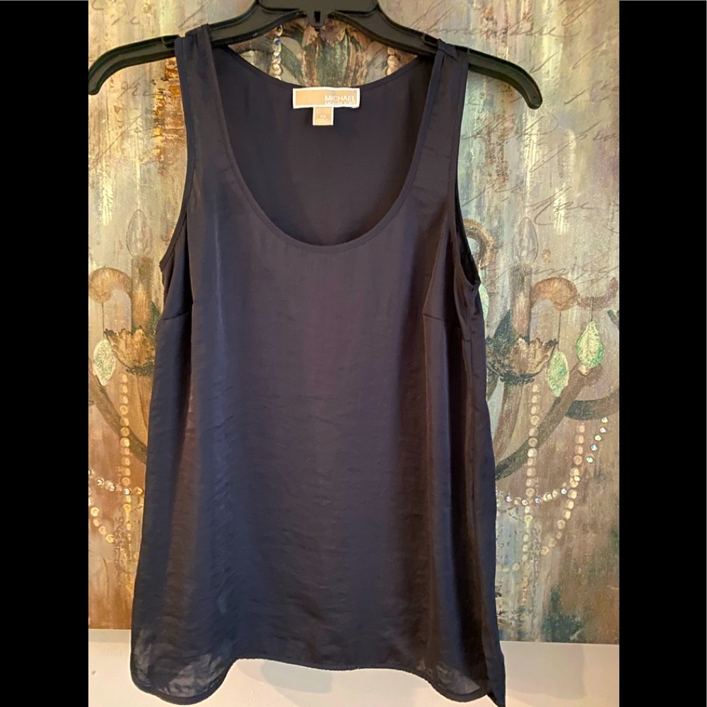 EUC Michael Kors Black Silky Camisole Tank XS